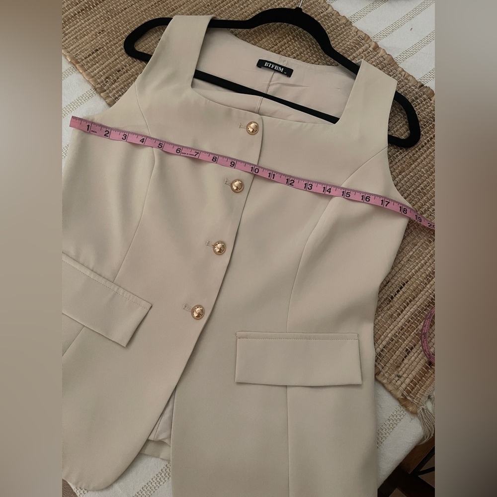 BTFBM Sleeveless Suit Vest - Picture 5 of 8